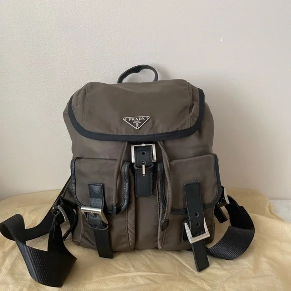 Prada | Bags | Prada Mini Back Pack In Nylon With Leather  display picture 1